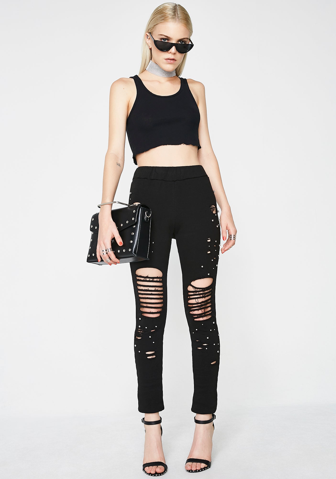 Stressed Out Skinny Pants – Dolls Kill