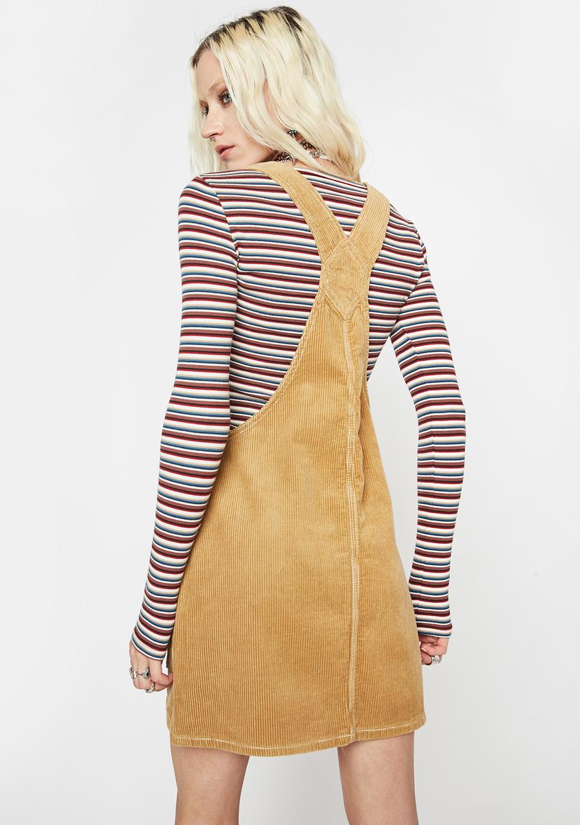 dickies cotton corduroy jumper dress Dickies Overall Dress