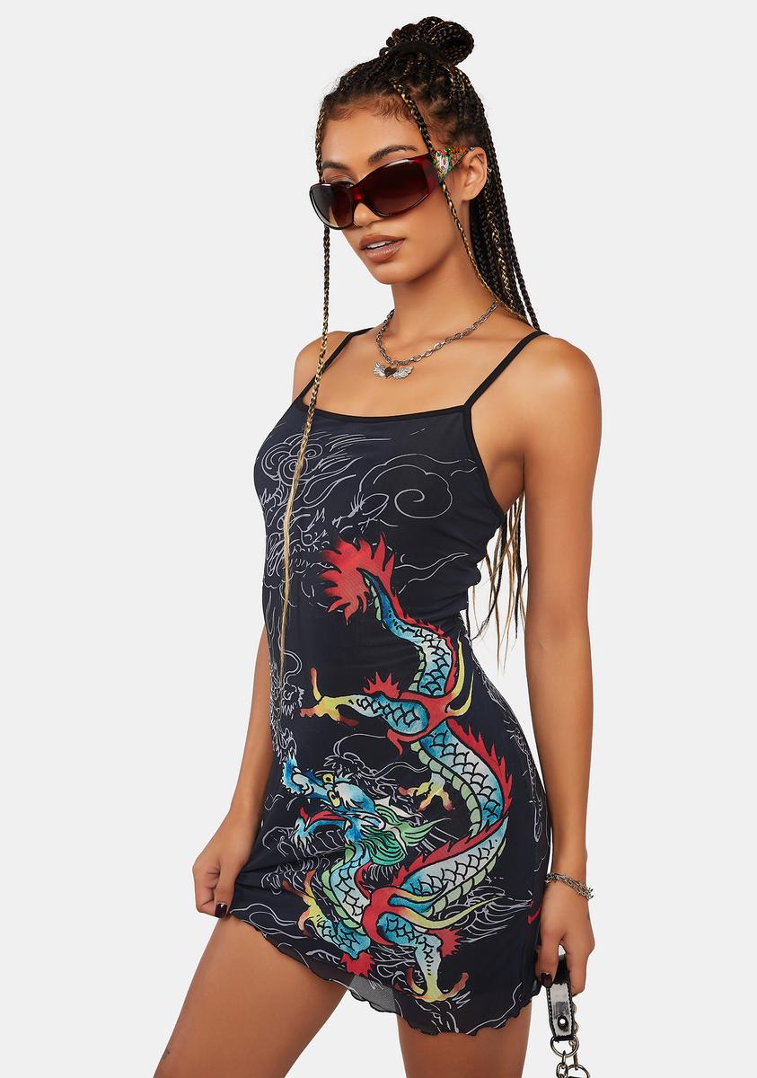 ed hardy sunset mesh dress SUNSET VINE - MESH DRESS - ORANGE