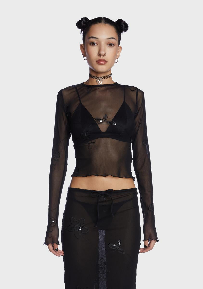 Tough Exterior Sheer Crop Top,New Products : American Fashion Style Bags On Sale Tough Exterior Sheer Crop Top,New Products : American Fashion Style Bags On Sale