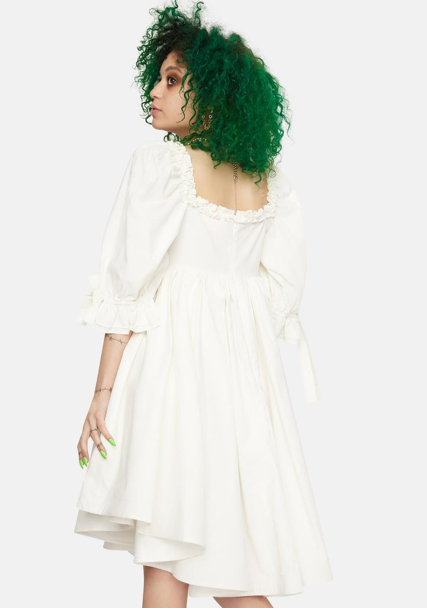 ワンピース Selkie The White Shabby Chic Dress Selkie The Lickety Split Shabby Chic Dress – Dolls Kill