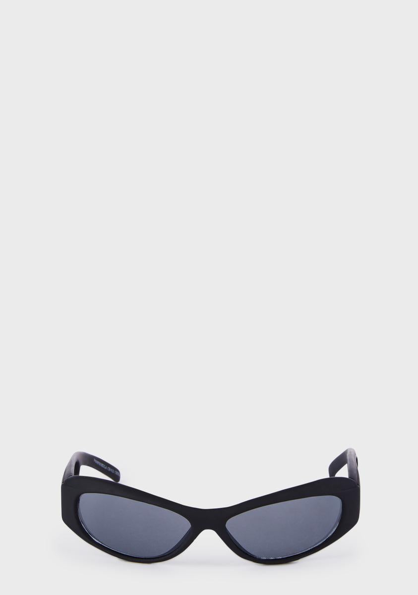 Black Side View Shield Sunglasses Good Times Eyewear,Specials : American Fashion Style Bags On Sale