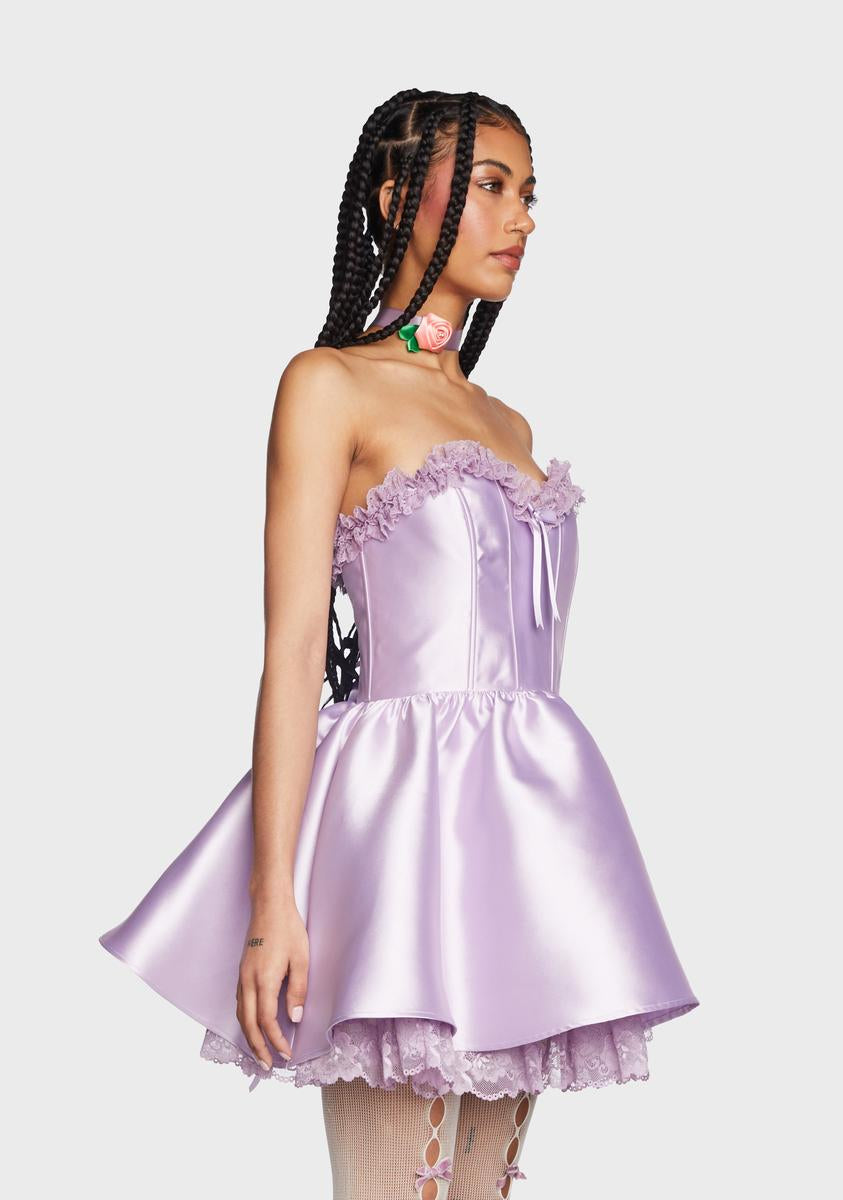 forever fancy corset dress Sugar Thrillz Strapless Taffeta Corset Dress