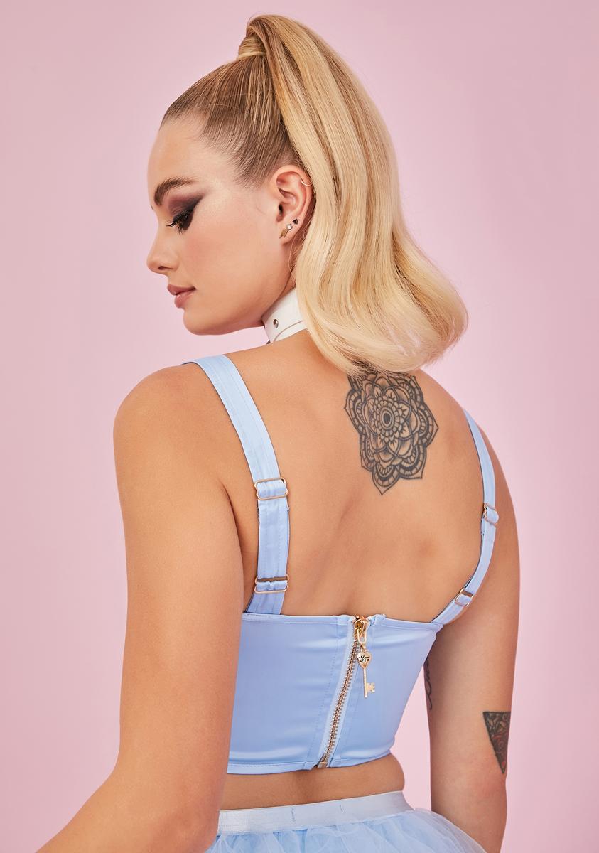 Yours Truly Corset Top (Baby Blue) – Amarie Angels