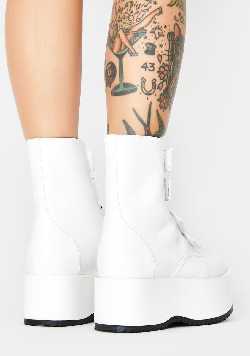 White velcro boots hotsell