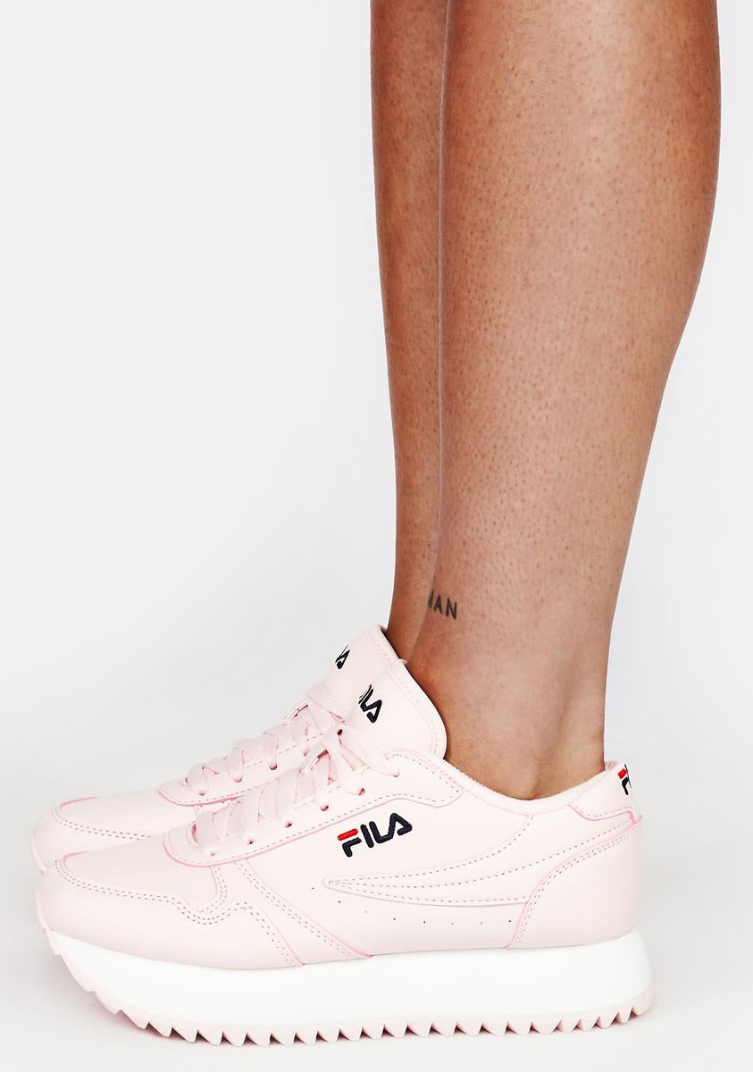 Fila Pink Orbit Stripe Platform Sneakers – Dolls Kill