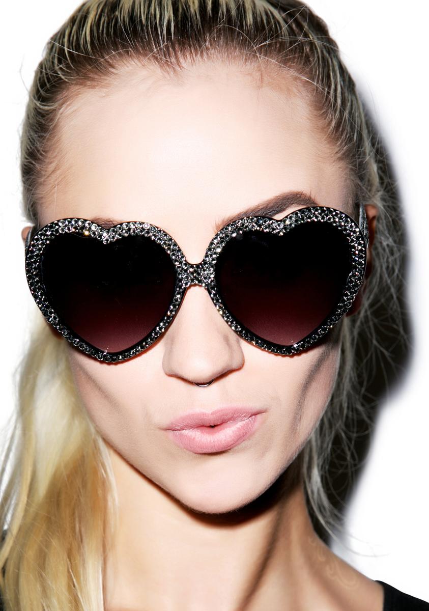 Silver Swarovski® Heart Sunglasses Marialia,New Products : American Fashion Style Bags On Sale Silver Swarovski® Heart Sunglasses Marialia,New Products : American Fashion Style Bags On Sale