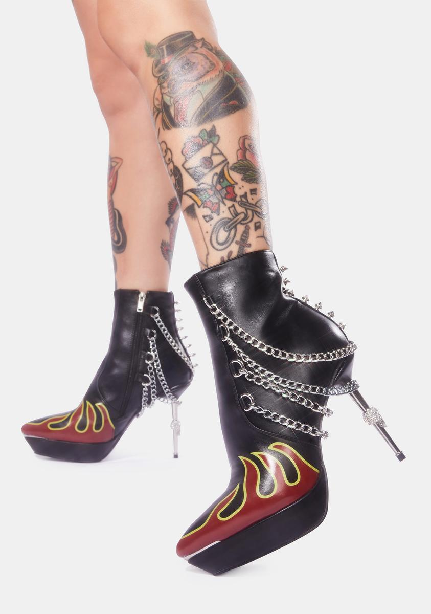 Burn Notice Chain Booties Lamoda,All Products : American Fashion Style Bags On Sale