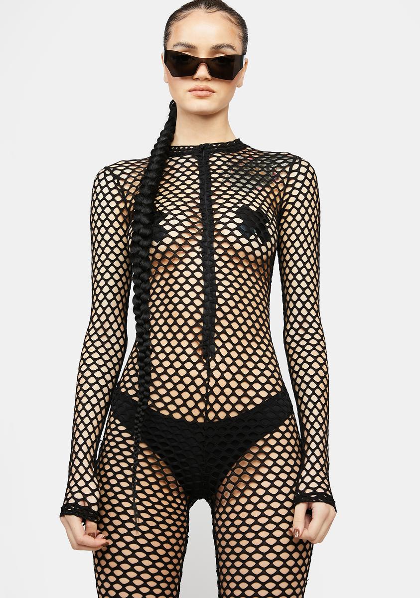 Call Me Bad Fishnet Catsuit,All Products : American Fashion Style Bags On Sale
