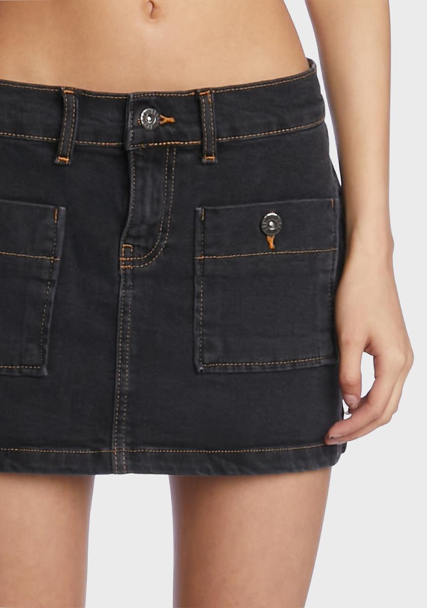 Mini Pleated Denim Skirt – The Ragged Priest