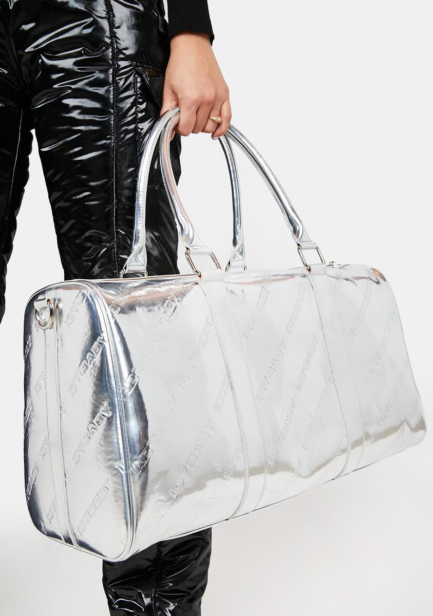 PINK METALLIC DUFFLE BAG – CAUSE For Elegance