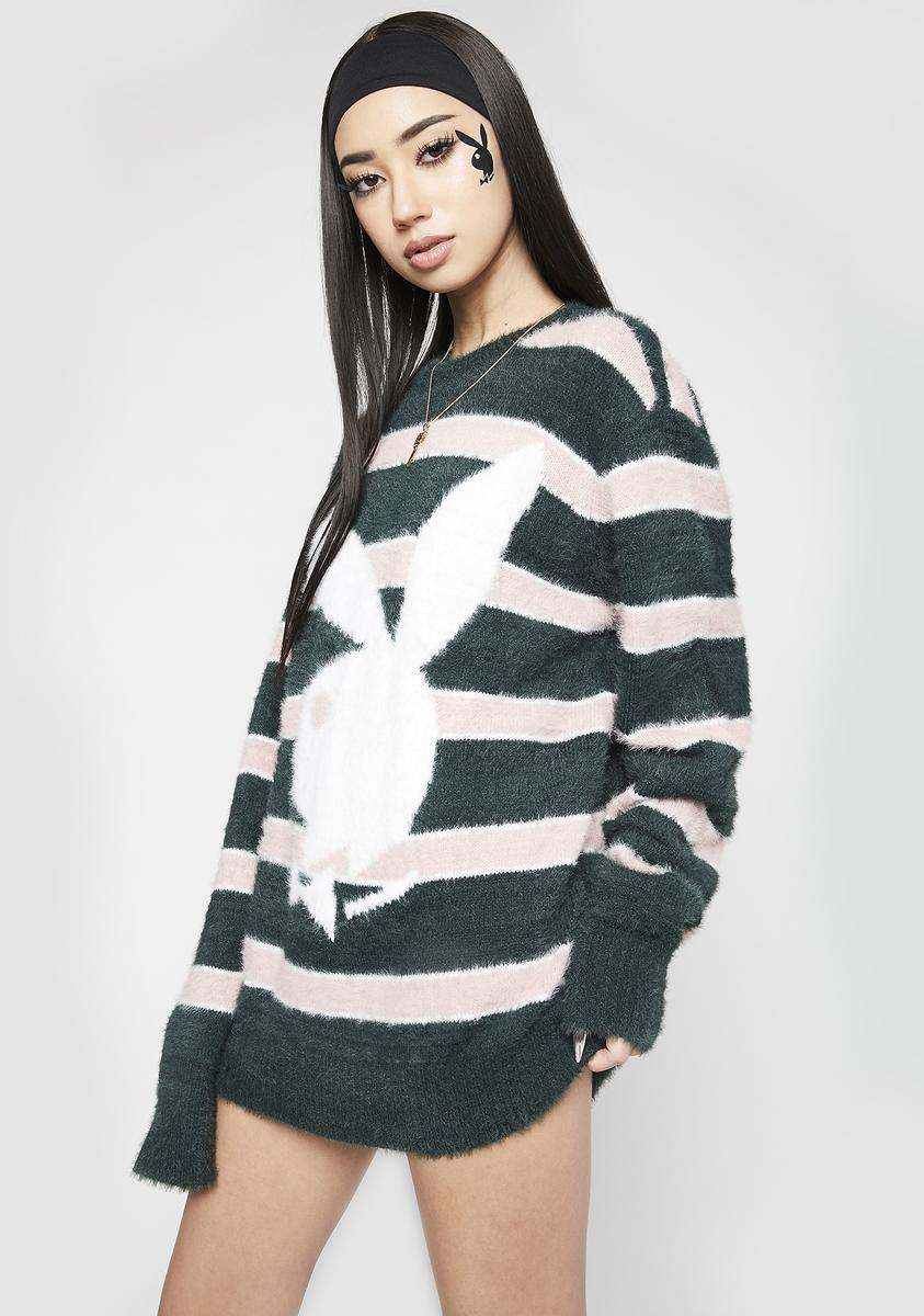 Playboy Faux Mohair Sweater