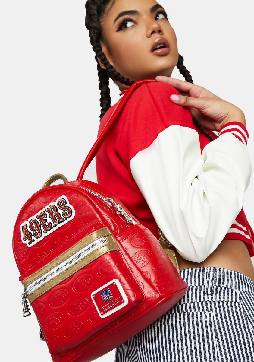 Loungefly NFL 49ers Printed Mini Backpack Dolls Kill Loungefly NFL 49ers Printed Mini Backpack Dolls Kill