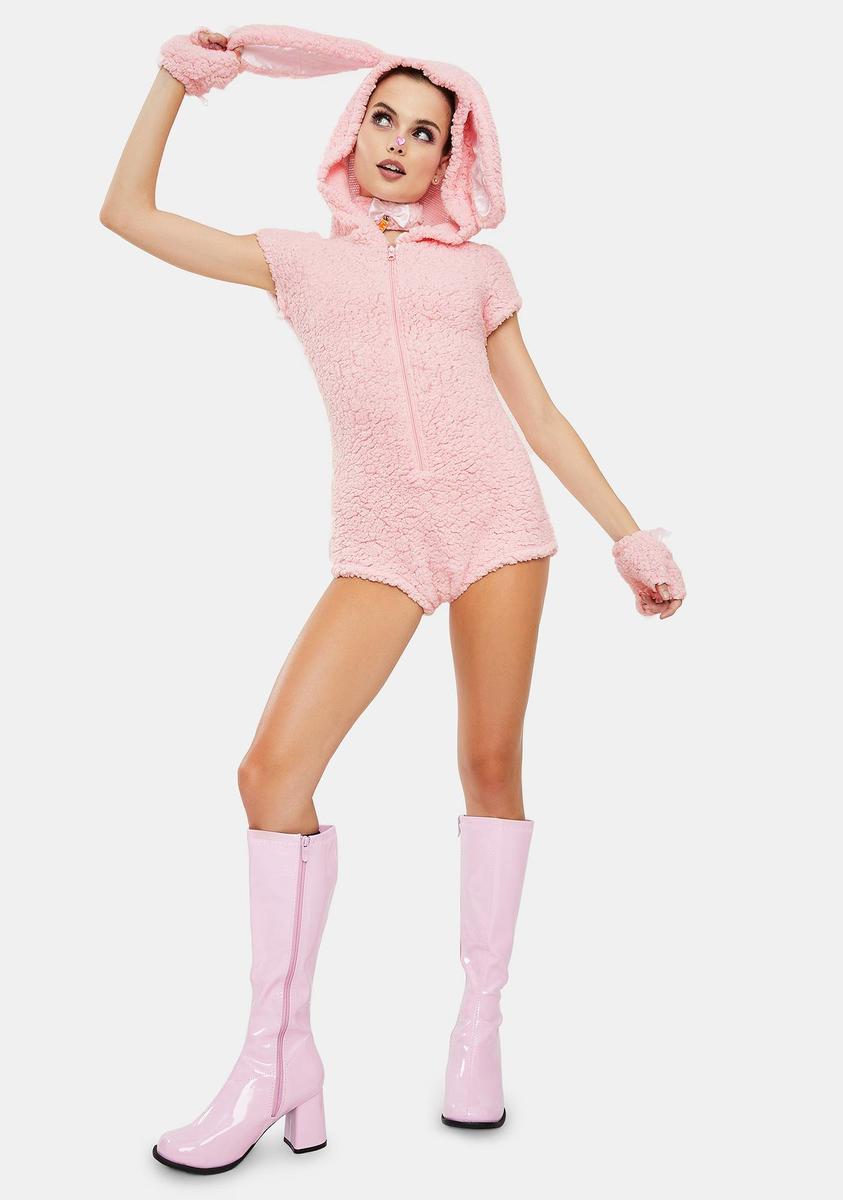Halloween Dolls Kill Bunny Costume Pink