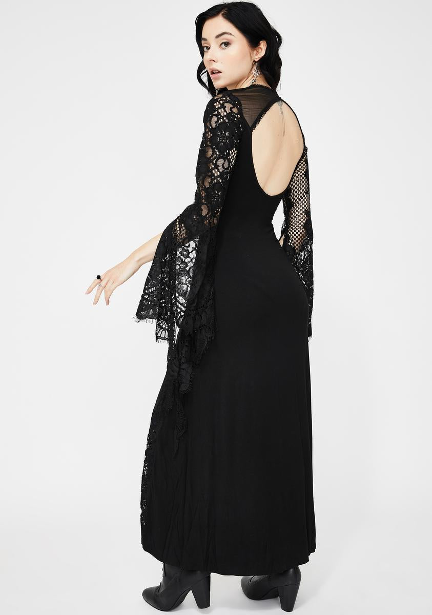 Bell Sleeve Maxi Dress Dolls Kill Bell Sleeve Maxi Dress Dolls Kill