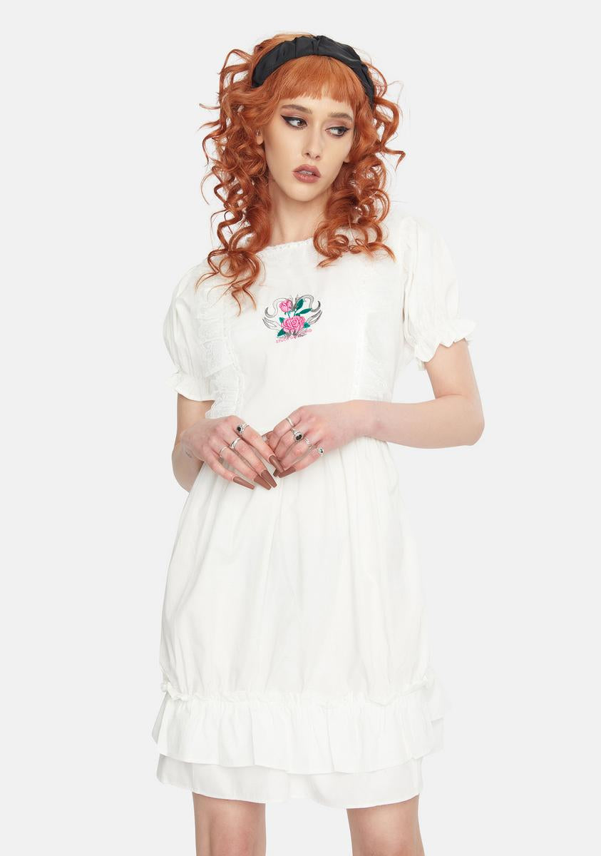 Maria Ruffled Mini Dress Stuck on Stupid,New Products : American Fashion Style Bags On Sale
