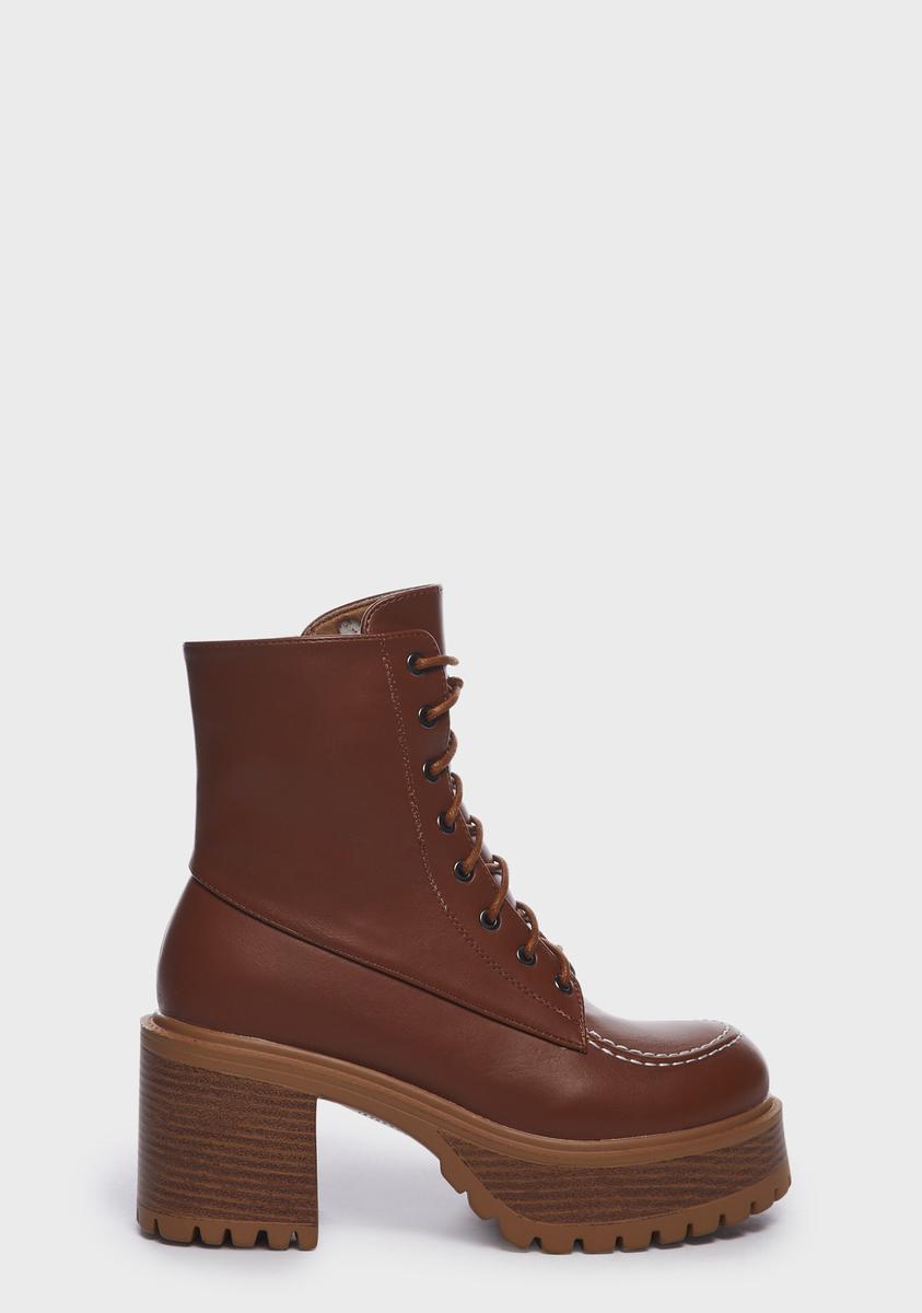 Coffee Juvenile Rebel Platform Boots,New Products : American Fashion Style Bags On Sale Coffee Juvenile Rebel Platform Boots,New Products : American Fashion Style Bags On Sale