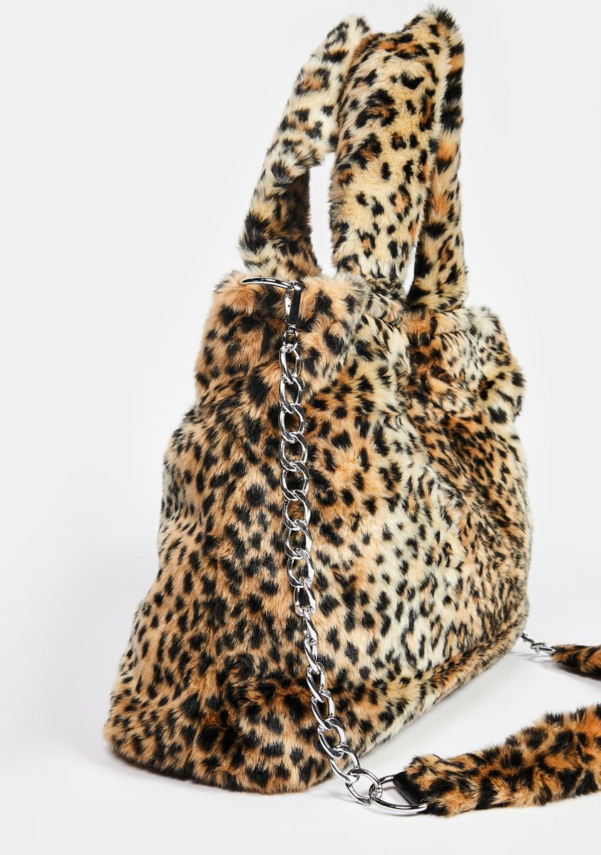 Delia's Leopard Faux Fur Weekender Tote Bag – Dolls Kill