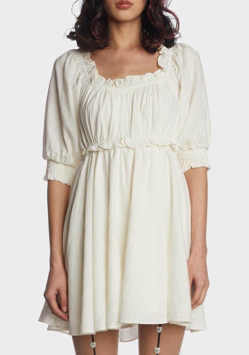 Babydoll Empire Waist Mini Dress