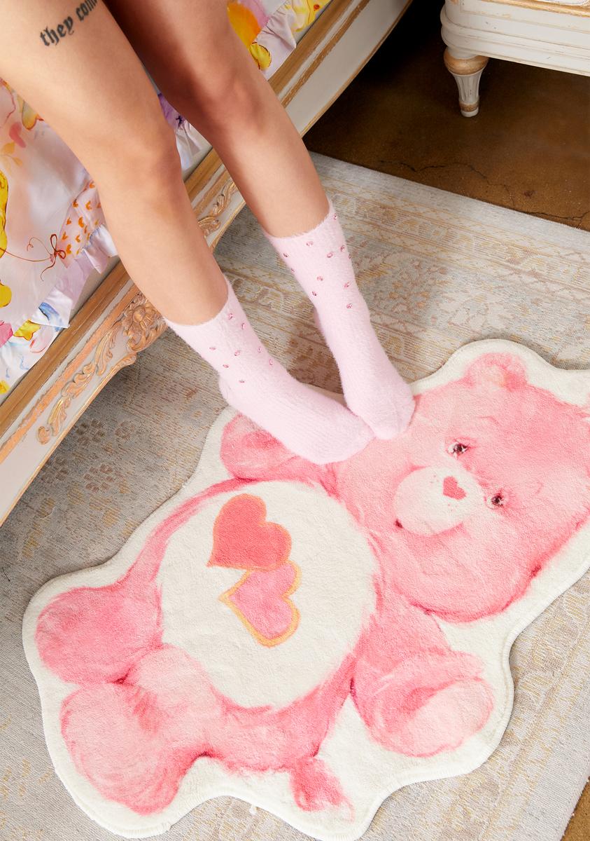 Dolls Kill X Care Bears Love A Lot Bear Floor Rug - Pink
