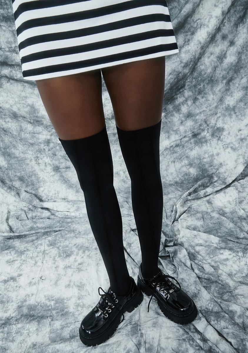 Delia's Patent Oxford Shoes - Black – Dolls Kill