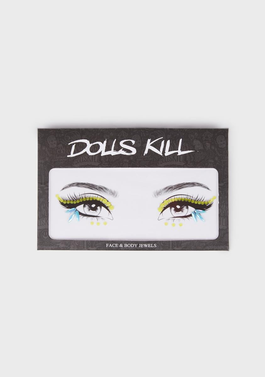 Eyeliner Gem Set Multi Dolls Kill