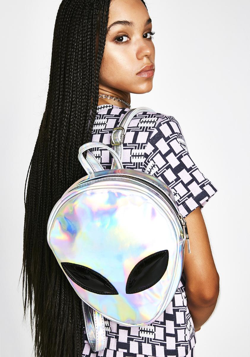 Holographic Alien Backpack – Dolls Kill