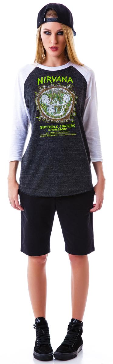 Nirvana Raglan Shirt,New Products : American Fashion Style Bags On Sale
