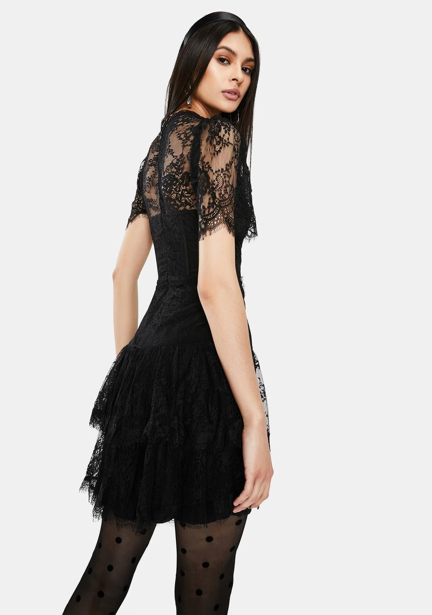 astr the label leilani lace cocktail dress Astr Leilani Lace Bustier Mini Dress In Black In Purple