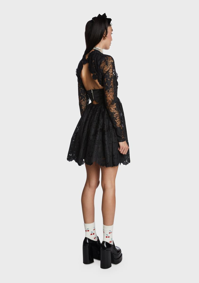 for love and lemons regina mini dress For Love & Lemons Lace Satin Bolero Mini Dress