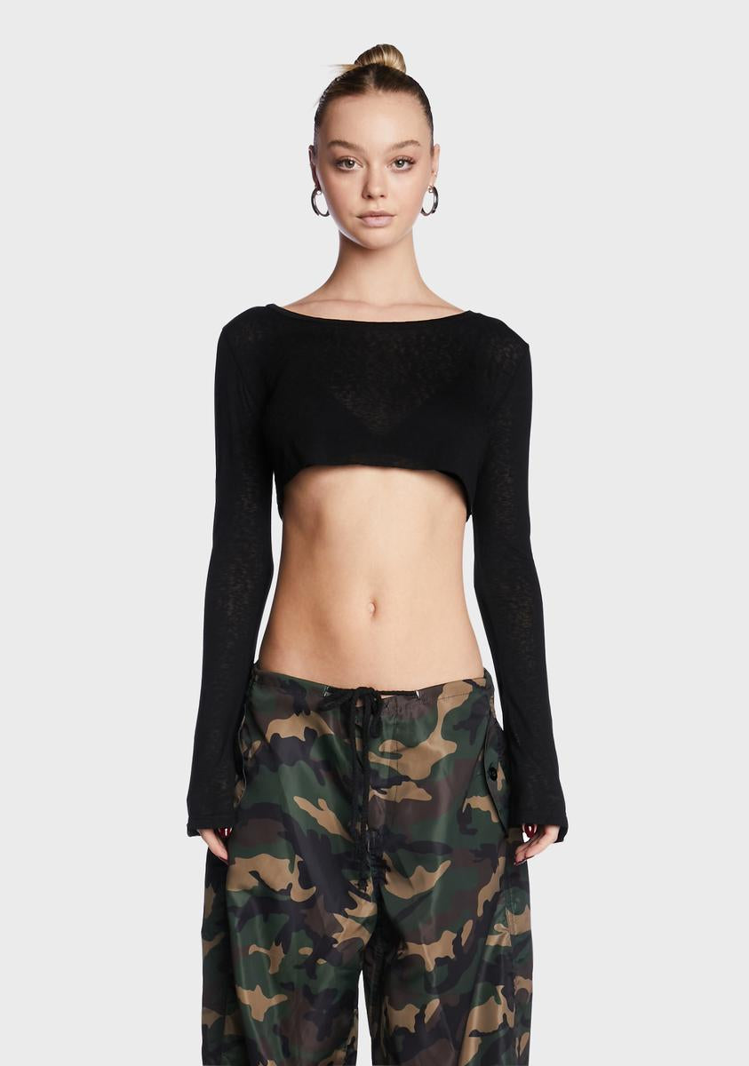 Sheer Raw Hem Crop Top Edikted,New Products : American Fashion Style Bags On Sale
