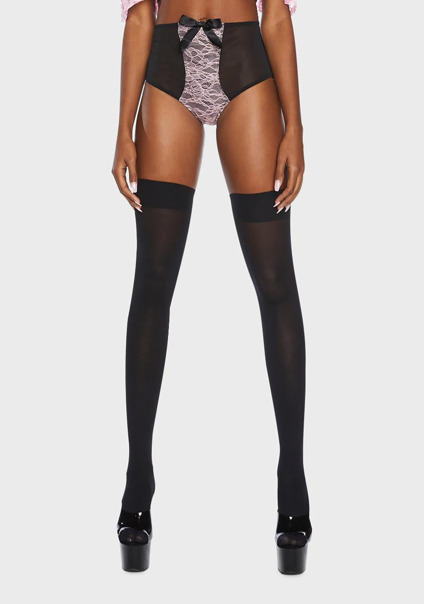 x Bettie Page Elsie Lace High-Waisted Brief Playful Promises,New Products : American Fashion Style Bags On Sale