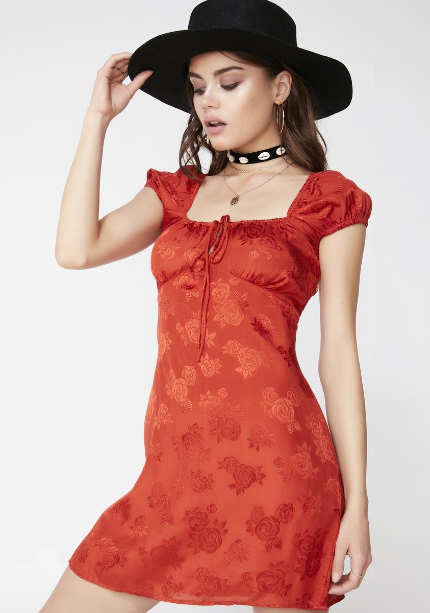 Motel gaval mini dress rust cheap