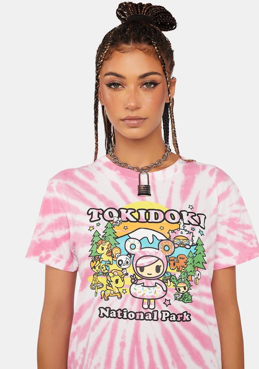 Tokidoki Parks Tie Dye Graphic Tee - Pink – Dolls Kill
