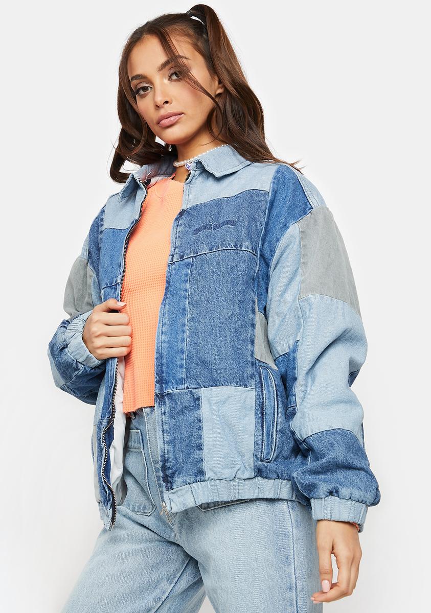 Patchwork Denim Jacket •