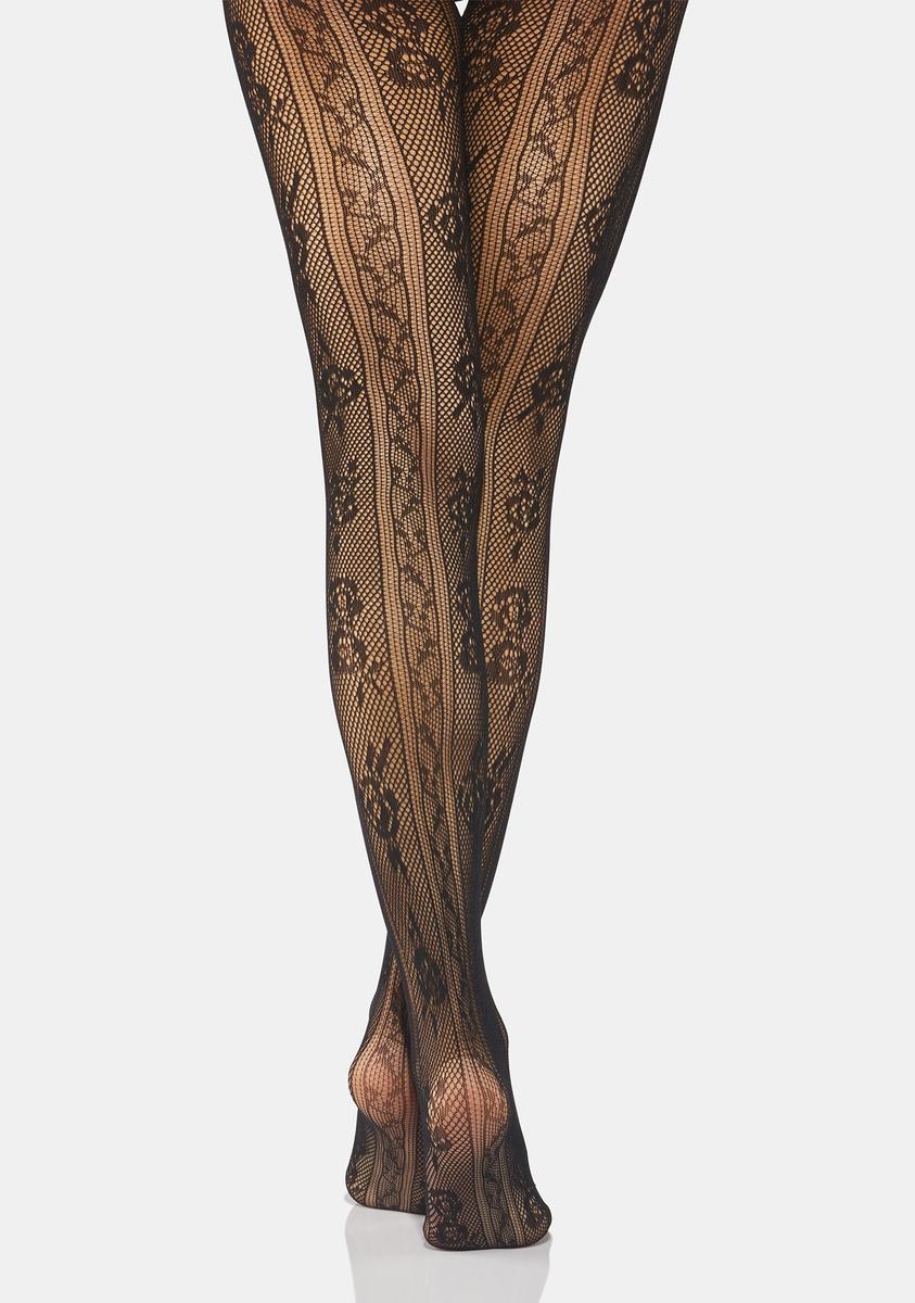 no dress tights Purple Bowknot Black Fishnet Stockings