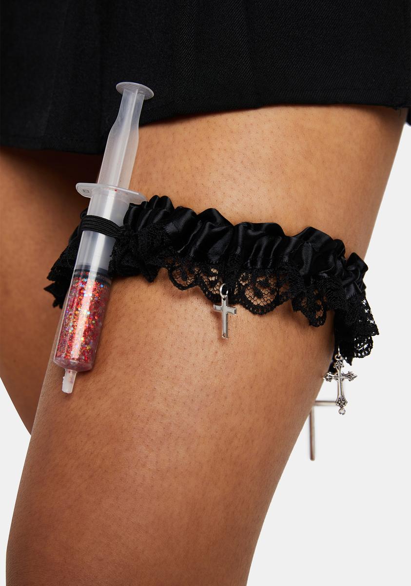Berthaux Syringe Leg Garter – Dolls Kill