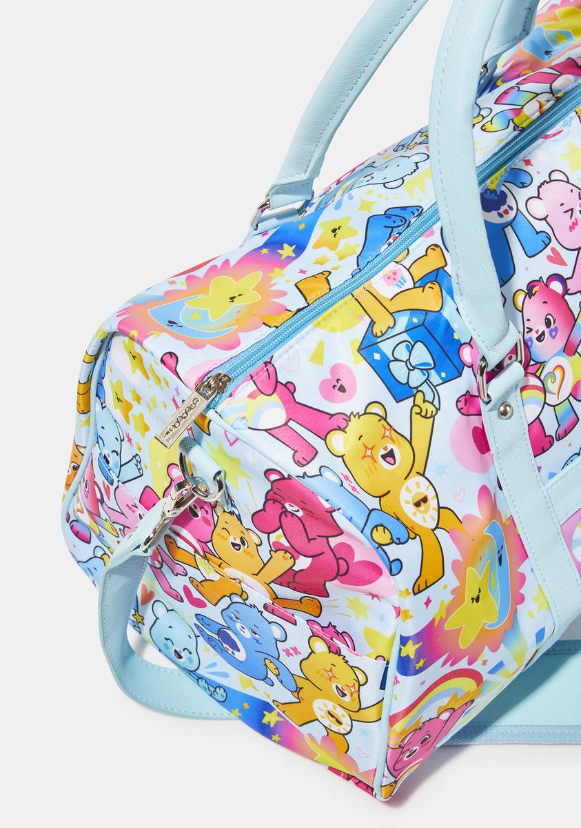 Care Bears Graphic Duffel Bag - Blue – Dolls Kill display picture 1