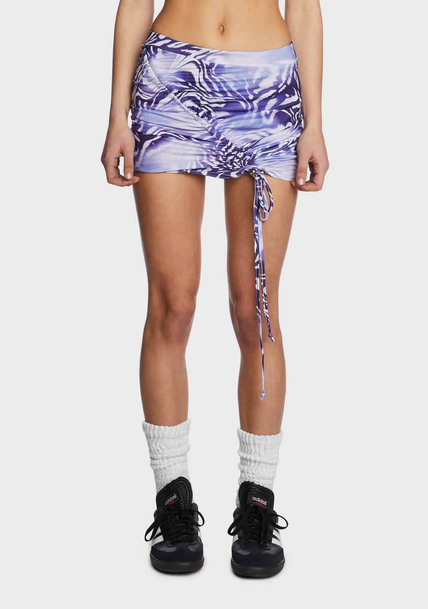 Zebra Ruched Mini Skirt Daisy Street,New Products : American Fashion Style Bags On Sale