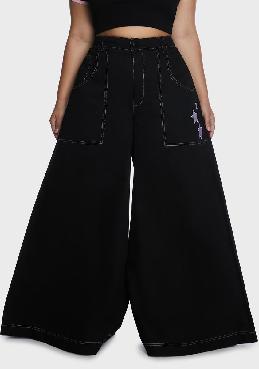 Plus Twilight As My Guide Wide Leg Pants Current Mood,New Products : American Fashion Style Bags On Sale
