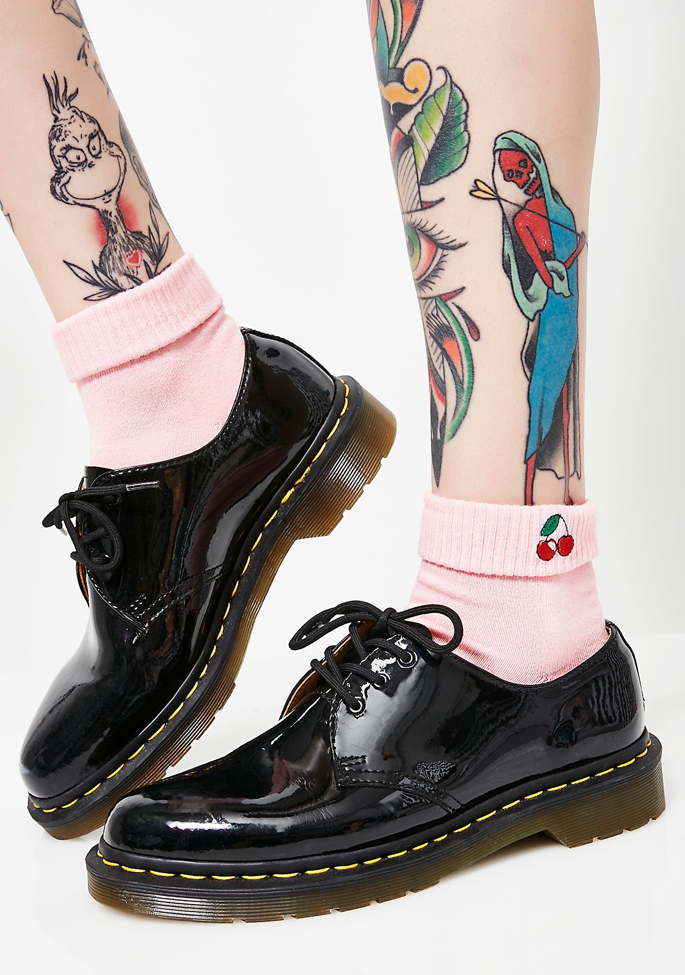 Pink Cherry Socks – Dolls Kill