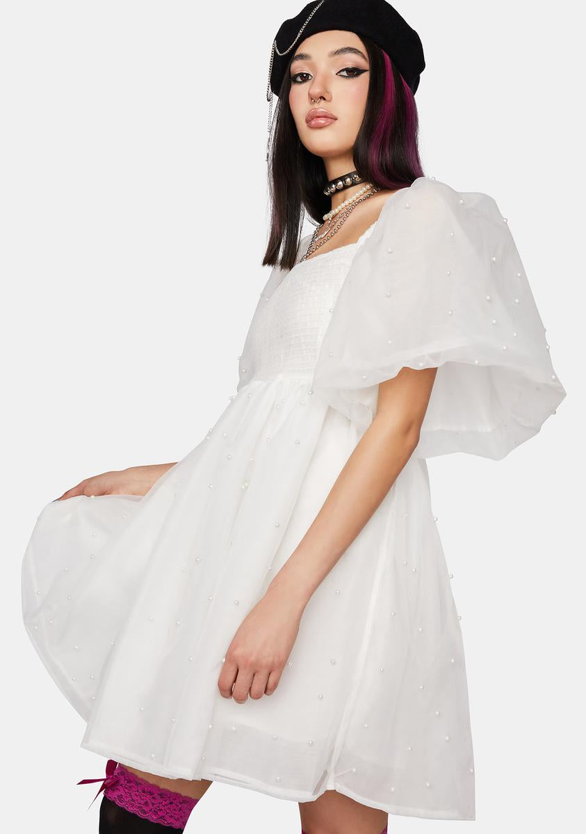 Dream Sister Jane Penny pearl Mini dress 【公式通販】