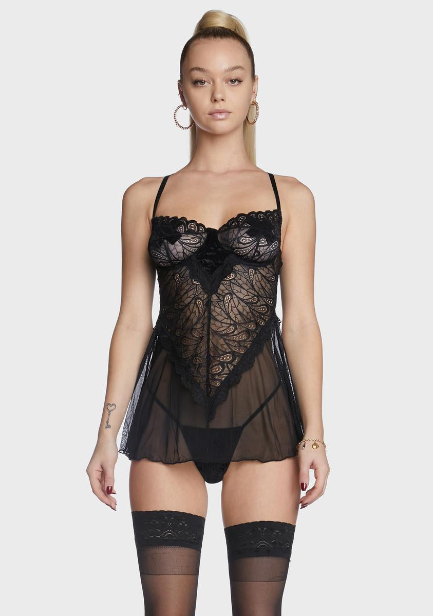Be My Babydoll Lace Nightie,All Products : American Fashion Style Bags On Sale