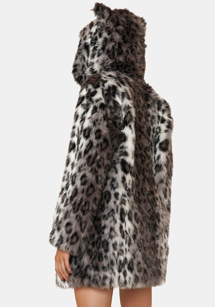 Dolls kill deals leopard coat