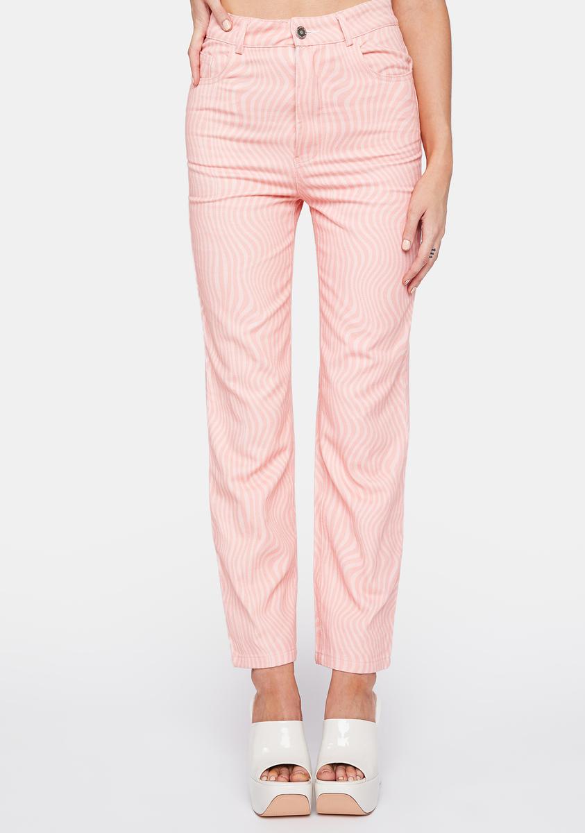 Pink Wave Electric Avenue Pants Peppermayo,Specials : American Fashion Style Bags On Sale