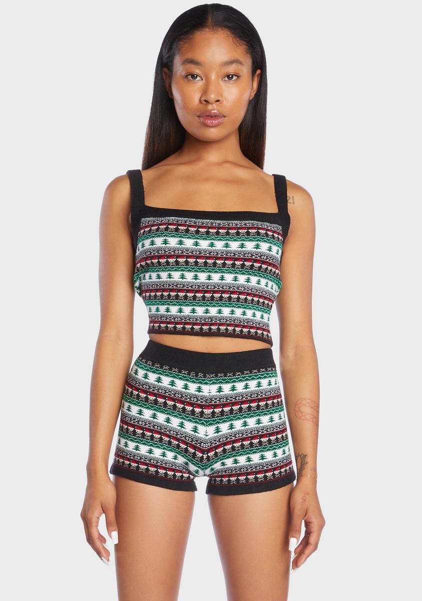 Dark Santa Knit Cami Knitty Kitty,New Products : American Fashion Style Bags On Sale