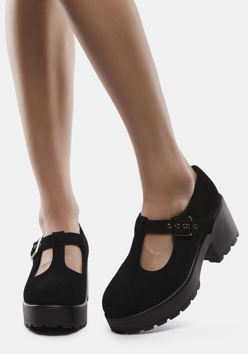 Sai black on sale suede mary janes