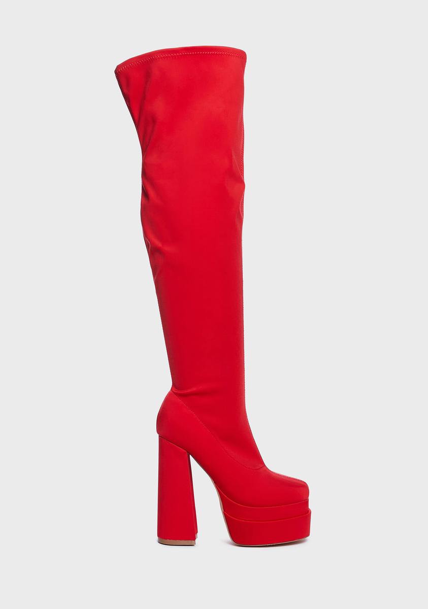Hearts On Fire Thigh High Boots,New Products : American Fashion Style Bags On Sale