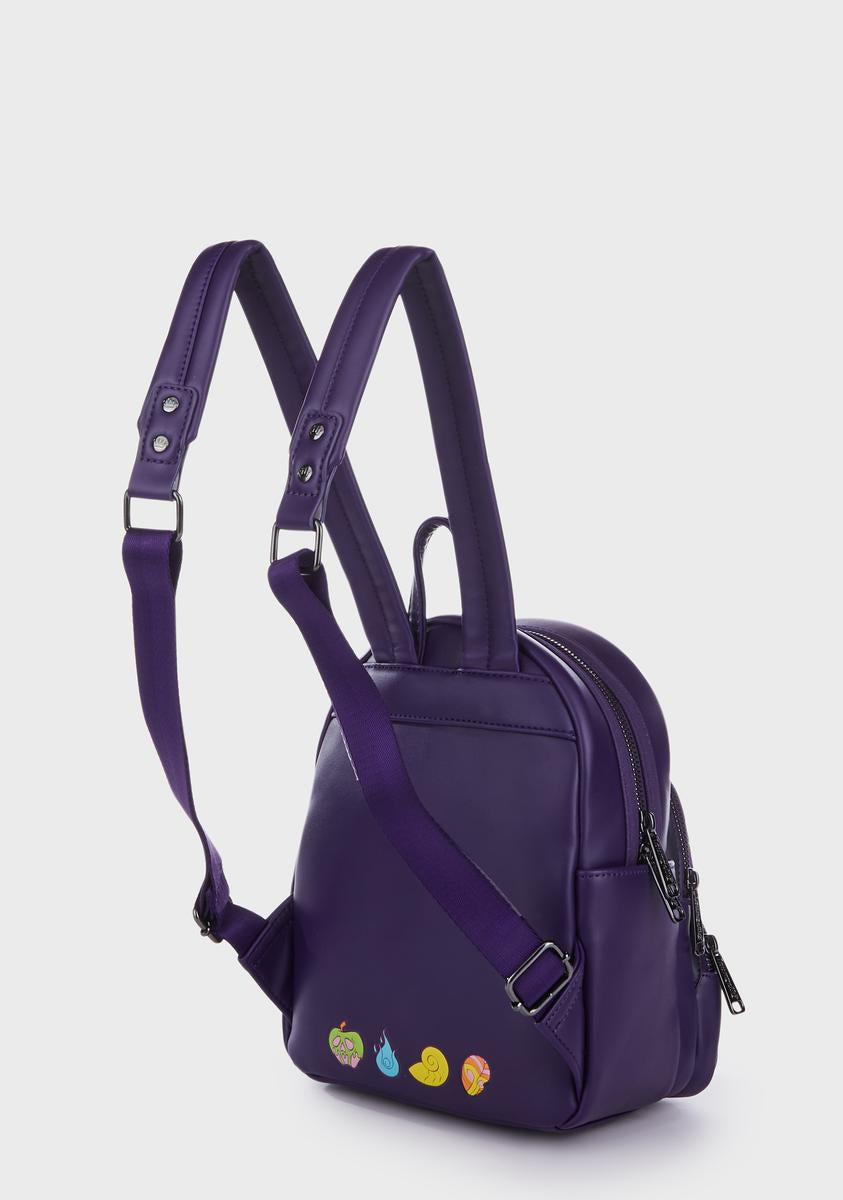 disney purple mini backpack leather Loungefly Disney Villains Mini Backpack
