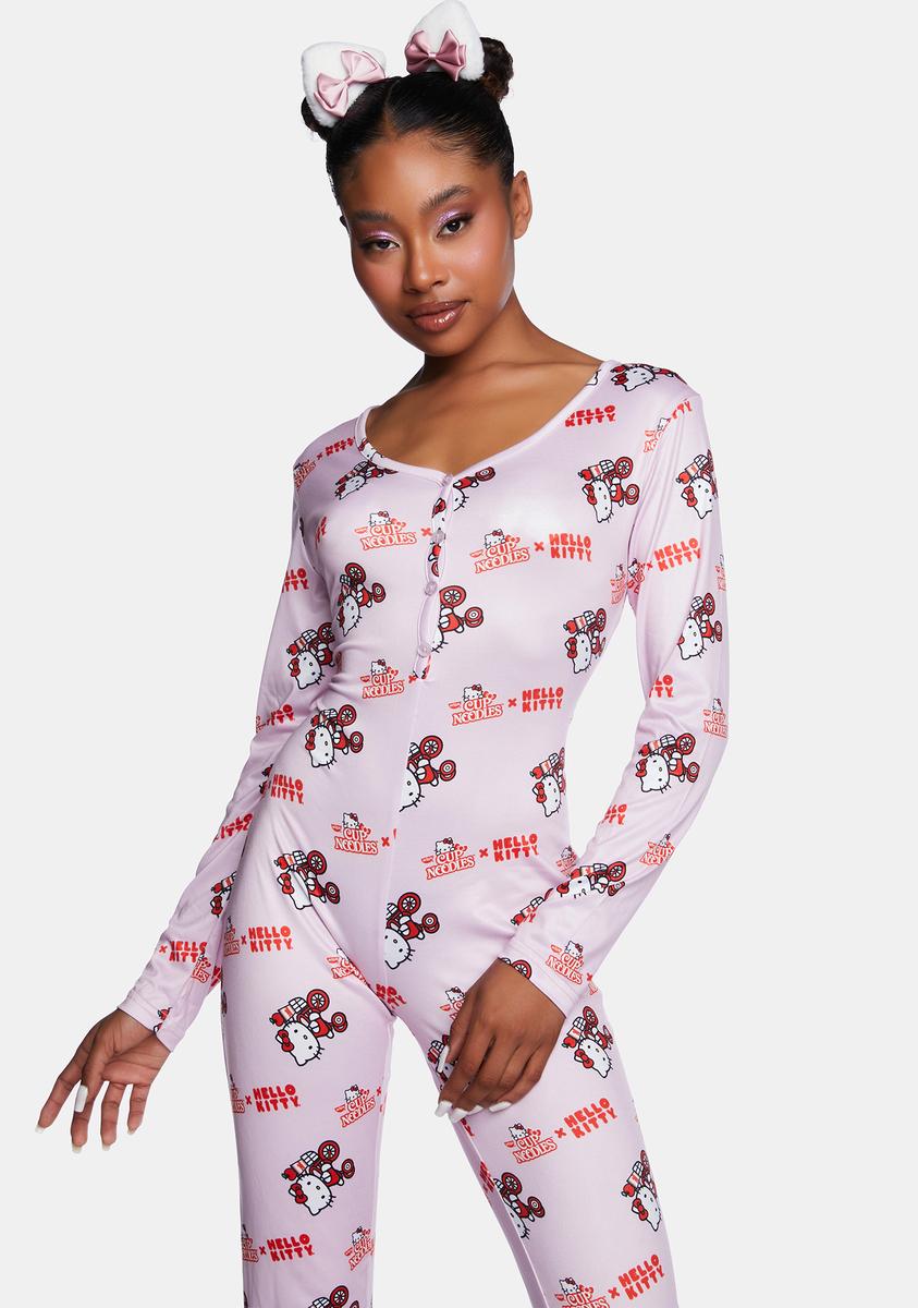 Womens Hello Kitty onesie (L)  Hello kitty clothes, Kitty clothes, Hello  kitty